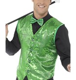 Gilet Pailletten Groen