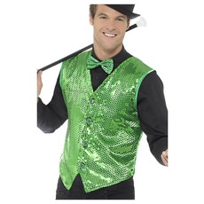 Gilet Pailletten Groen