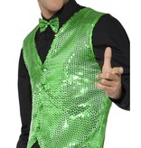 Gilet Pailletten Groen