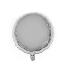Folieballon Rond Zilver (46cm)