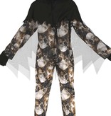 Schedel Kostuum Met Kap Kind