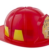 Fire Chief Brandweerhelm Volwassenen Rood