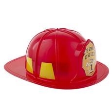 Fire Chief Brandweerhelm Volwassenen Rood