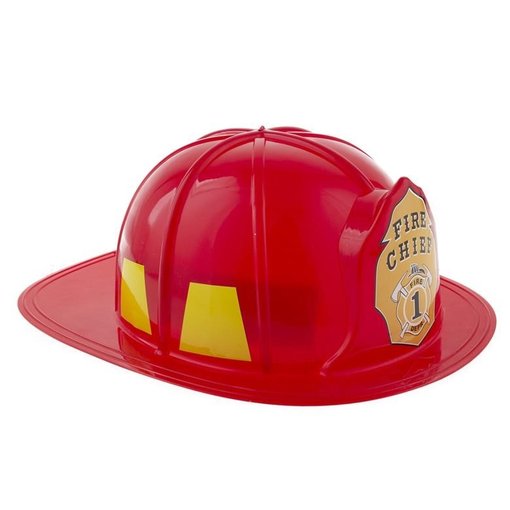 Fire Chief Brandweerhelm Volwassenen Rood