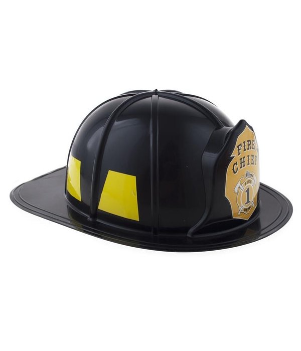 Fire Chief Brandweerhelm Volwassenen Zwart