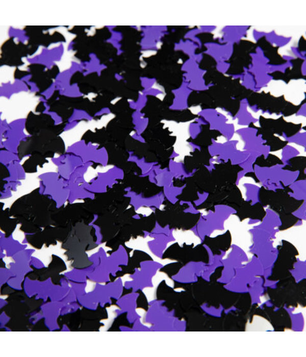 Tafelconfetti Vleermuizen Zwart/Paars