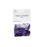 Tafelconfetti Vleermuizen Zwart/Paars