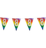 Vlaggenlijn 8 Jaar regenboog met sterren