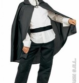 Zwarte cape kind 90cm