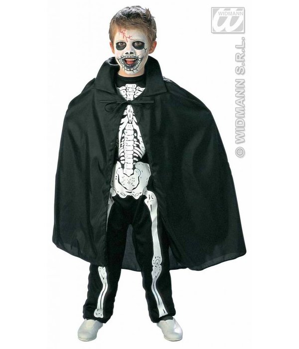 Zwarte cape kind 90cm