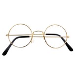 Ronde bril met glazen goud