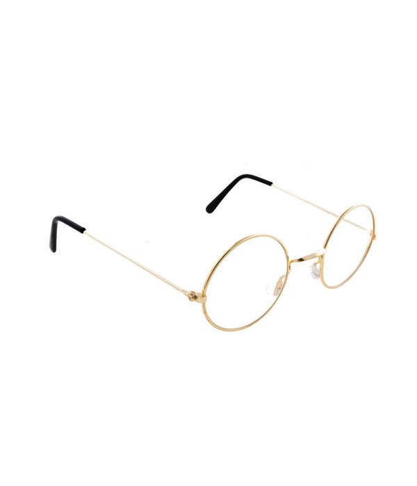 Ronde bril met glazen goud