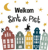 Welkom Sint & Piet Raamstickers (20st)