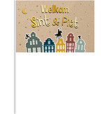 Zwaaivlaggetje Welkom Sint & Piet Classic