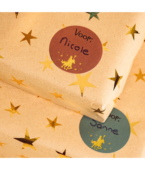 Cadeau Naamstickers Sinterklaas Classic