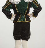 Pietenkostuum kind groen/zwart 4-delig