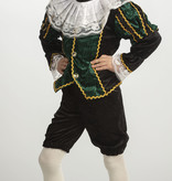 Pietenkostuum kind groen/zwart 4-delig