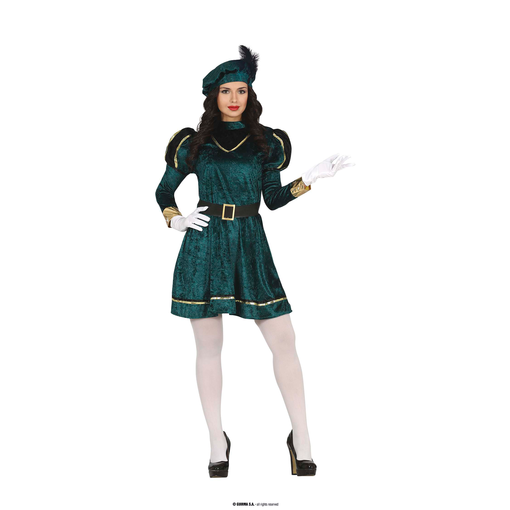 Pietenjurk Met Baret Dames Donkergroen