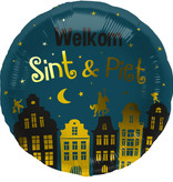 Folieballon Welkom Sint & Piet Classic (45cm)