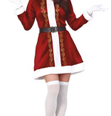 Klassiek Kerstvrouw Jurkje Claus