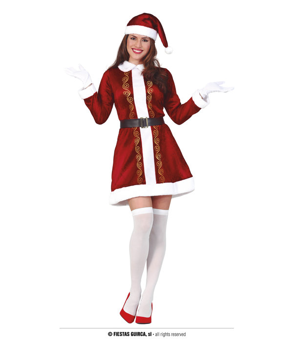 Klassiek Kerstvrouw Jurkje Claus