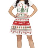 Fout Kerstjurkje Wit Gehaakt