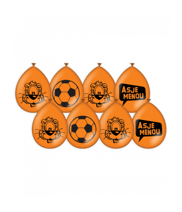Loeki de Leeuw Ballonnen Oranje WK/EK (8st)
