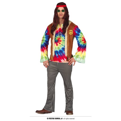 Hippie Outfit Tie Dye Heren
