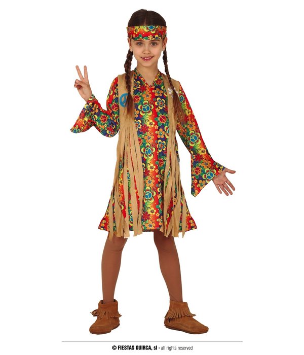 Hippie Jurkje Flower Power Peace Kind