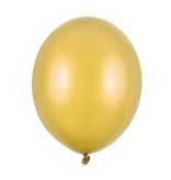 Metallic gouden ballonnen 30cm (10st)