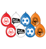 Loeki Ballonnen Rood/Wit/Blauw/Oranje WK/EK (8st)