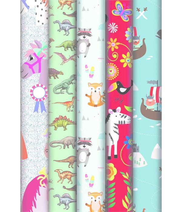 Rol Cadeaupapier Dieren Wasbeer