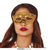 Gouden Oogmasker Pailletten