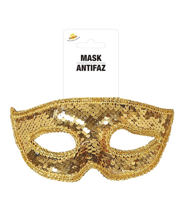 Gouden Oogmasker Pailletten