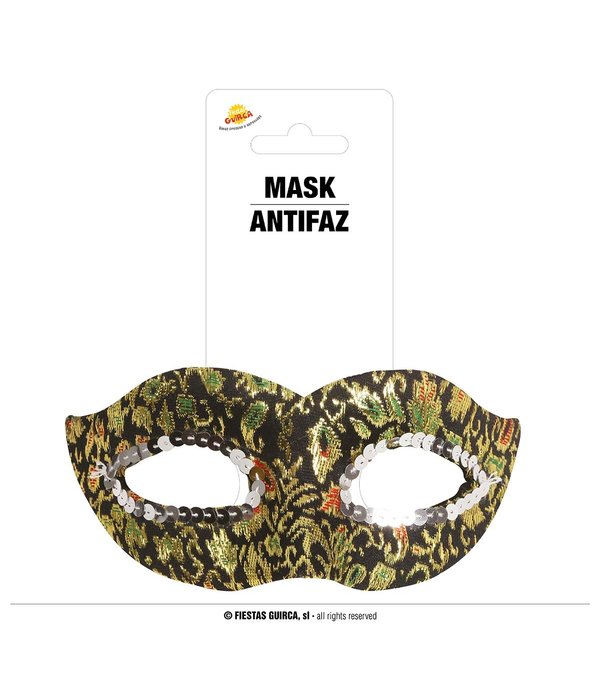 Oogmasker Zwart/Goud Ilaria