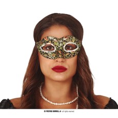 Oogmasker Zwart/Goud Ilaria