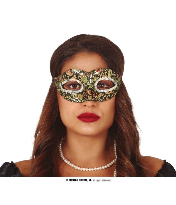 Oogmasker Zwart/Goud Ilaria