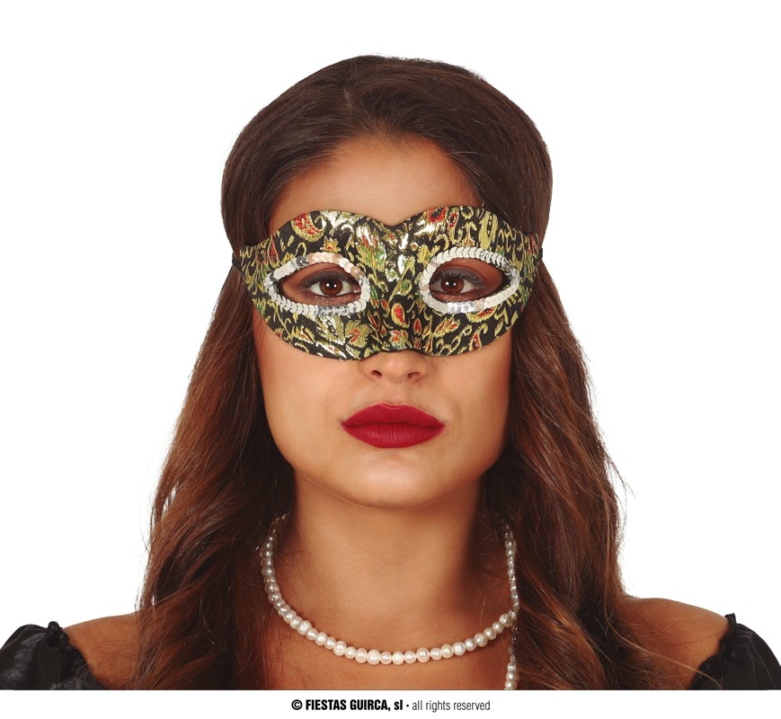 Oogmasker Zwart/Goud Ilaria afbeelding