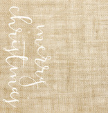 Jute Tafelloper Merry Christmas (50x250cm)