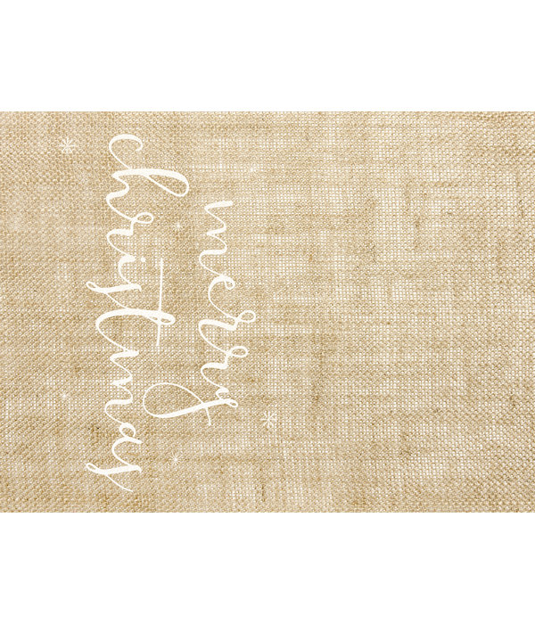 Jute Tafelloper Merry Christmas (50x250cm)