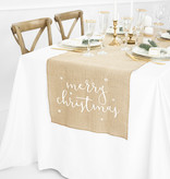 Jute Tafelloper Merry Christmas (50x250cm)