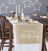 Jute Tafelloper Merry Christmas (50x250cm)