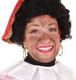 Pietenpruik Krul Lucía Zwart Verstelbaar