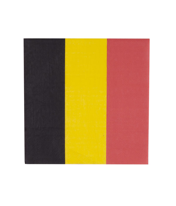 Servetten Belgische Vlag (20st)