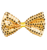 Vlinderstrik Pailletten Goud