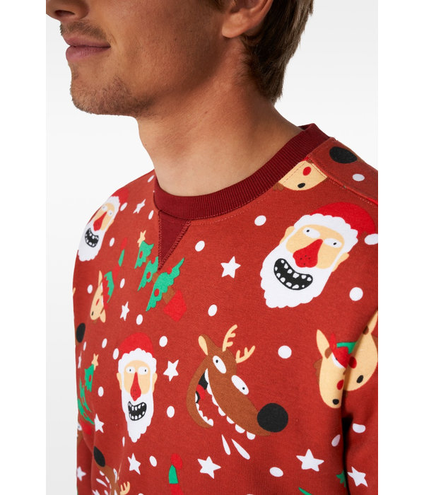 Foute Kersttrui Jolly Rood