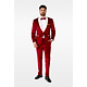 Opposuits Maatpak Fluweel Rood Luxe