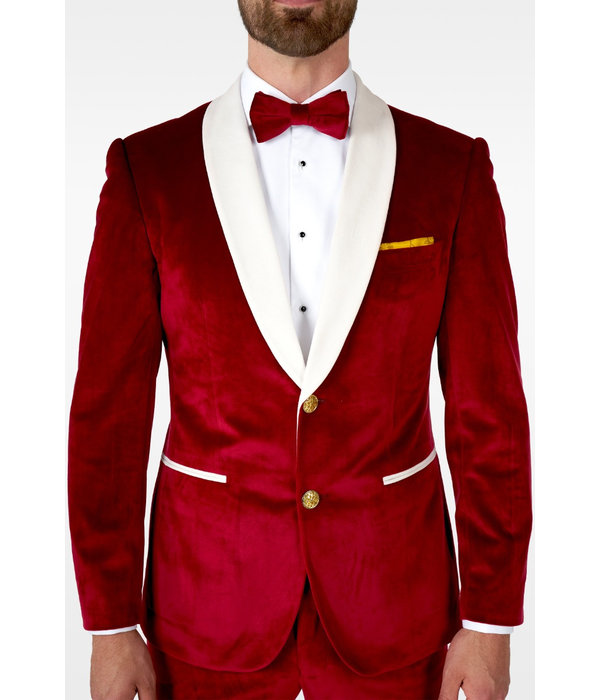 Opposuits Maatpak Fluweel Rood Luxe