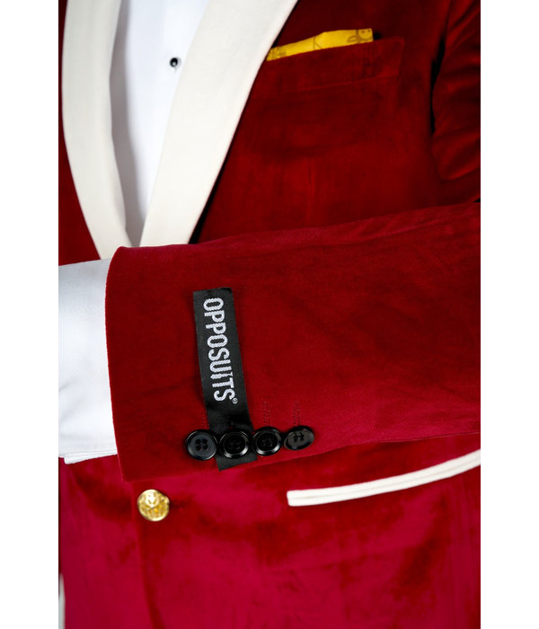 Opposuits Maatpak Fluweel Rood Luxe
