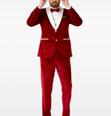 Opposuits Maatpak Fluweel Rood Luxe